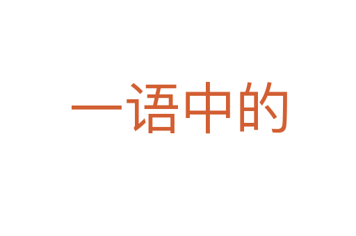 一語(yǔ)中的