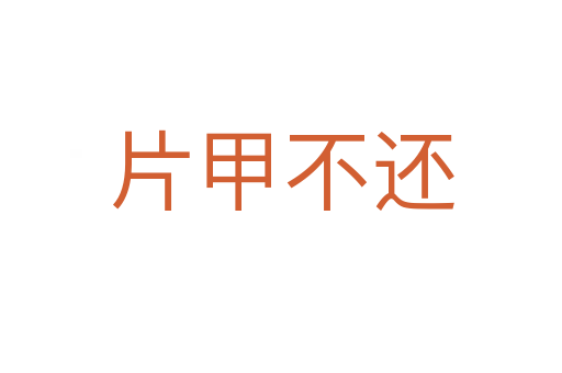 片甲不還