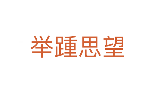 舉踵思望