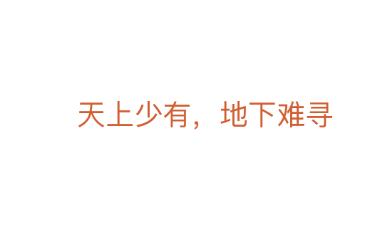 天上少有，地下難尋