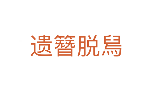 遺簪脫舃
