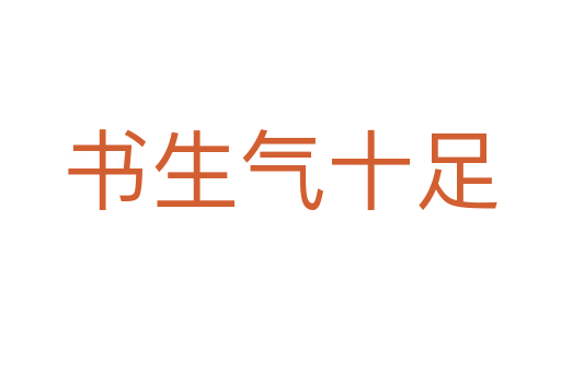 書生氣十足