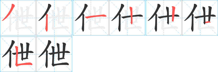 伳的筆順?lè)植窖菔?>
					
                    <hr />
                    <h2>伳的基本信息</h2>
                    <div   id=