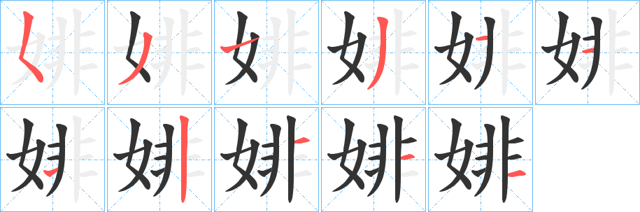 婔的筆順?lè)植窖菔?>
					
                    <hr />
                    <h2>婔的基本信息</h2>
                    <div   id=