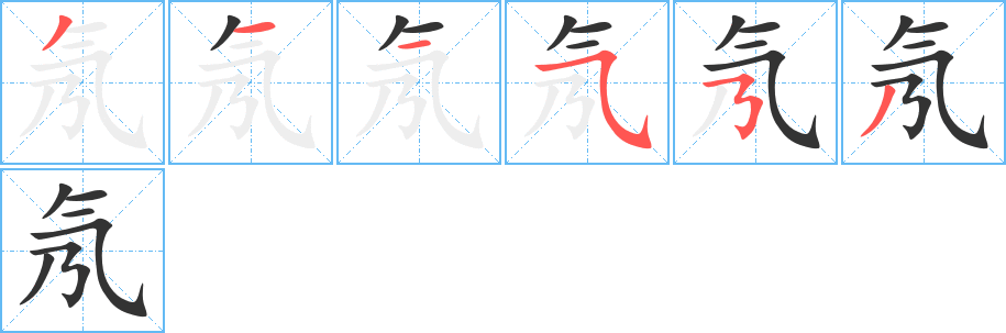 氖的筆順?lè)植窖菔?>
					
                    <hr />
                    <h2>氖的基本信息</h2>
                    <div   id=