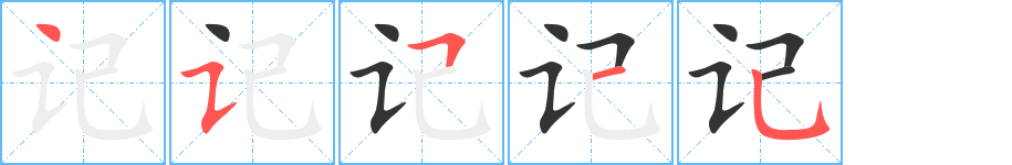 記的筆順?lè)植窖菔?>
					
                    <hr />
                    <h2>記的基本信息</h2>
                    <div   id=